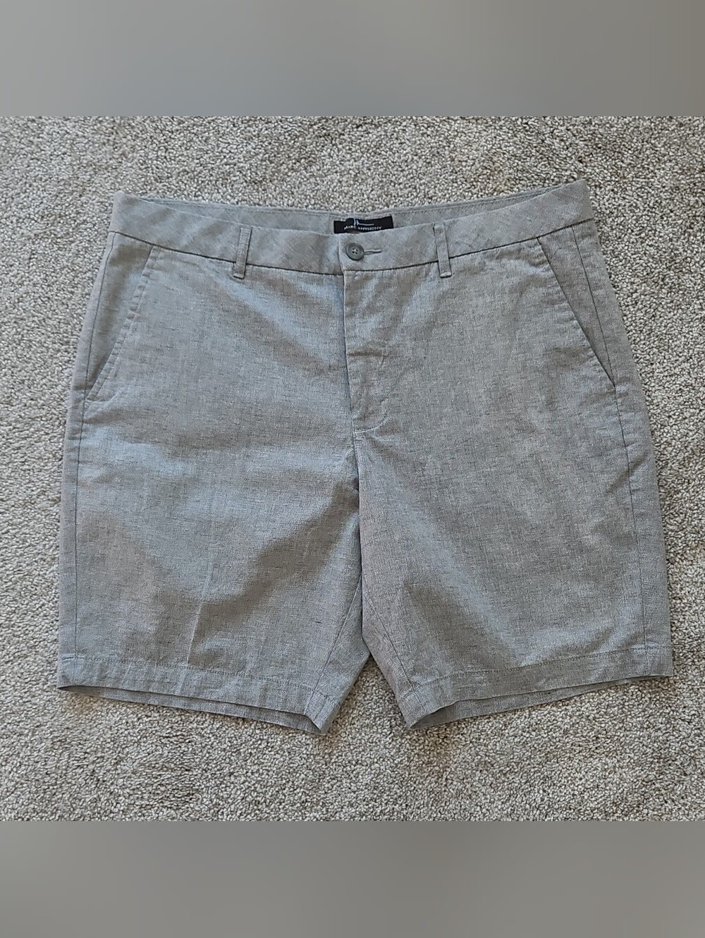 Marc Anthony Light Gray Flat Front Men's Shorts